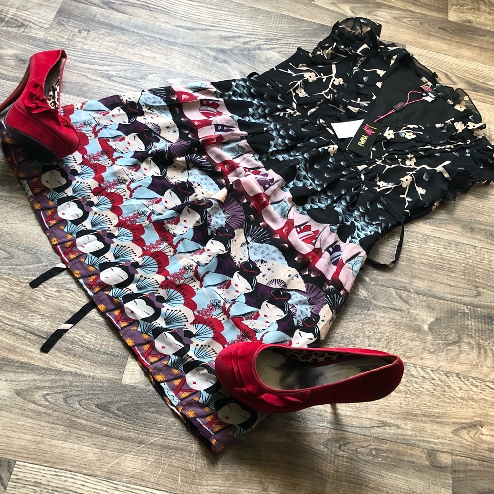 NEW- Yumi London Women's Geisha Dress - Picture 2 of 7